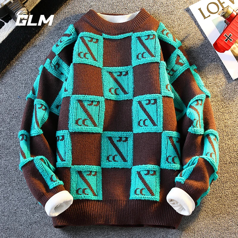 集团品牌GLM除夕新年红车厘子大红色本命龙年春节保暖厚毛衣 男女