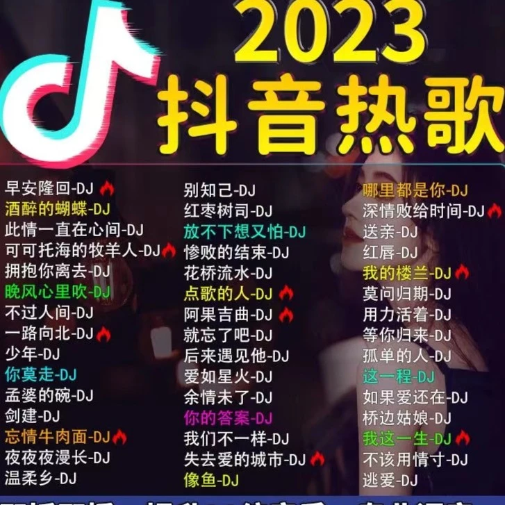dj车载u盘2024最新款抖音热门歌曲音乐优盘无损高音质经典音乐U盘