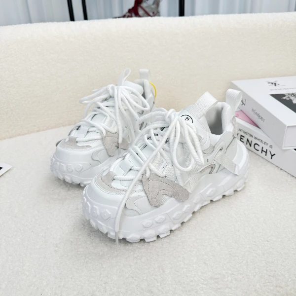 2025春季新款老爹鞋女鞋时尚百搭潮流擦色厚底老爹鞋韩版休闲鞋