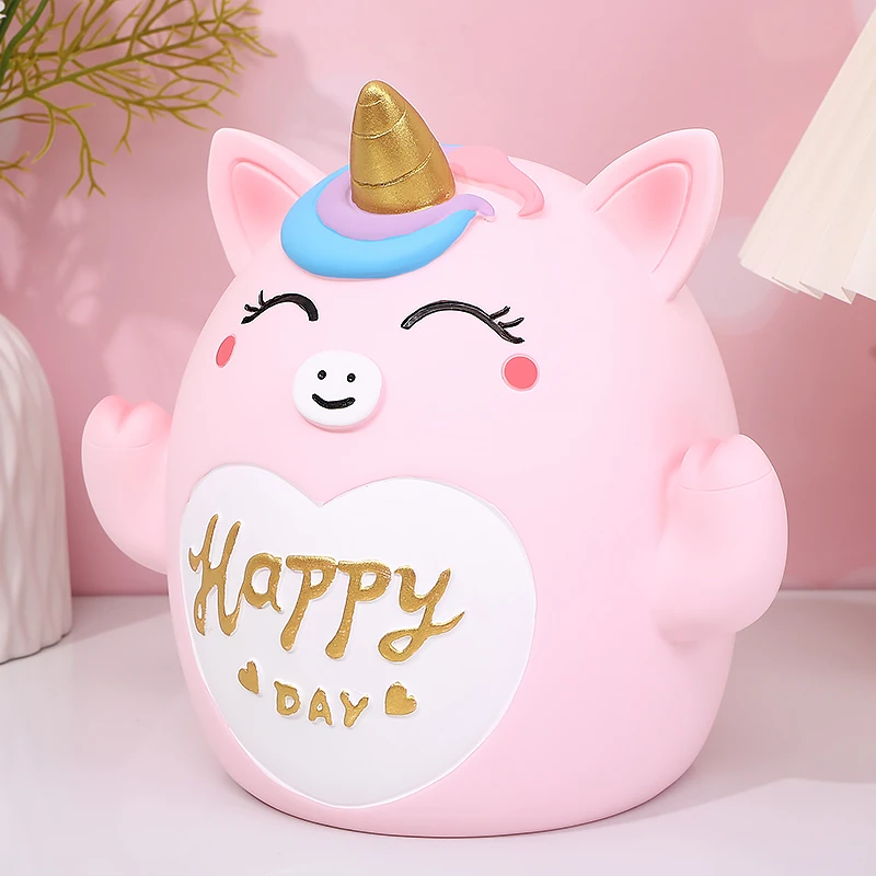 独角兽存钱罐2023年新款可存可取网红防摔储蓄罐儿童女孩生日礼物