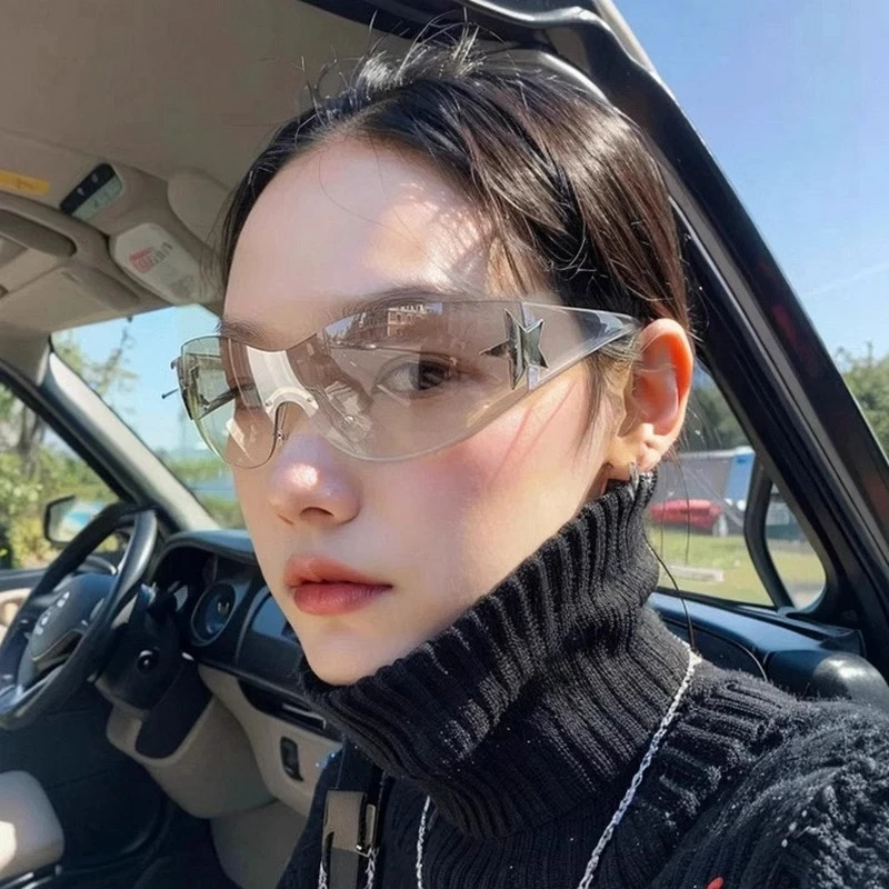 韩版大框冬季骑行眼镜女潮辣妹千禧防风护目镜复古墨镜雪地太阳镜