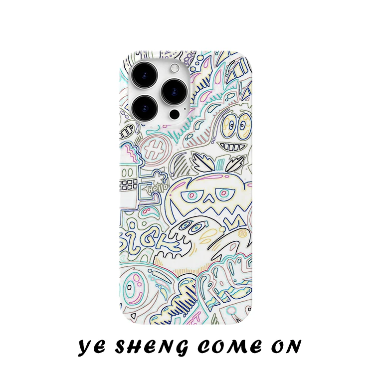 素描怪兽适用苹果16promax手机壳iPhone15pro/14/13创意12/11个性