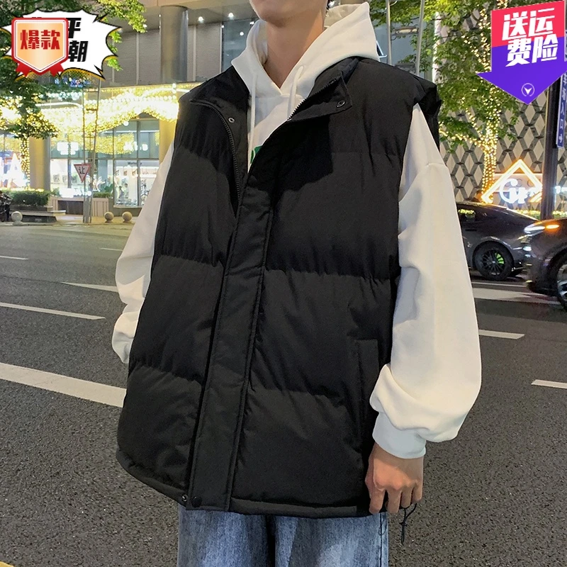 男士情侣工装棉马甲男秋冬款外穿无袖背心坎肩棉服外套冬季情侣装
