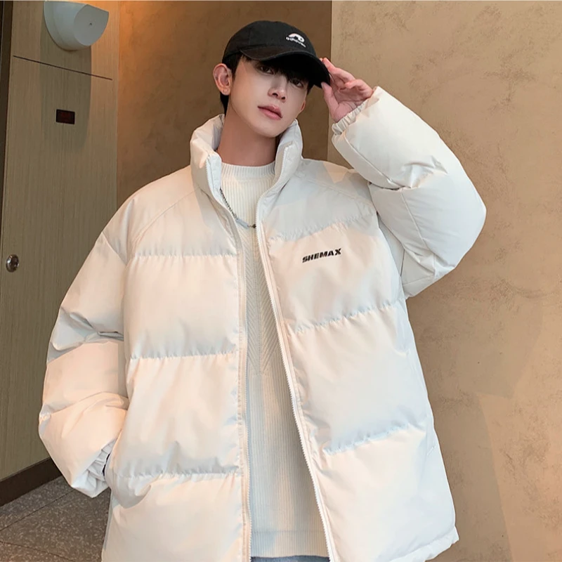 oversize面包服棉服外套男士冬季加厚美式潮牌高级感情侣棉衣棉袄