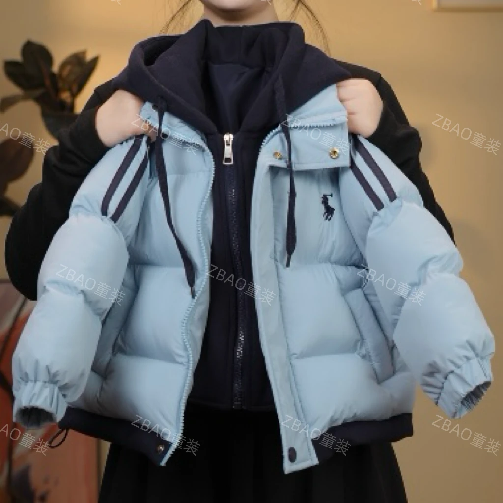 【现货48H】儿童冬季韩版棉服男童保暖外套加厚连帽棉服宝宝衣服