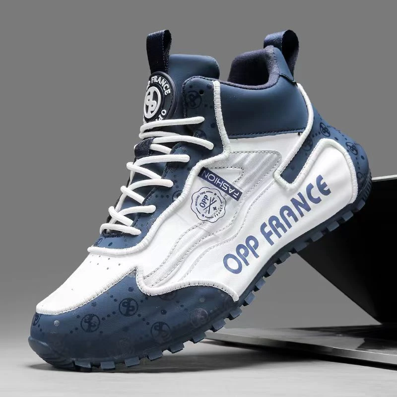 高端轻奢手工定制男士时尚包底男鞋秋季男士皮革低帮运动鞋