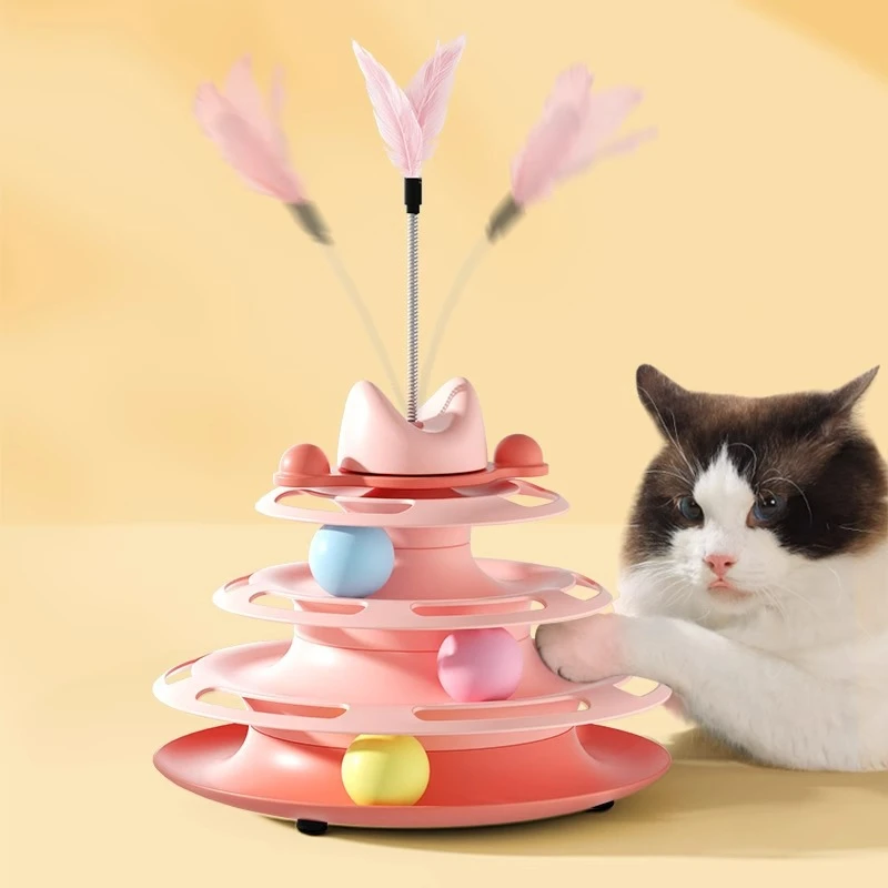 室内逗猫转盘玩具抓球猫咪自嗨解闷逗猫猫猫用品