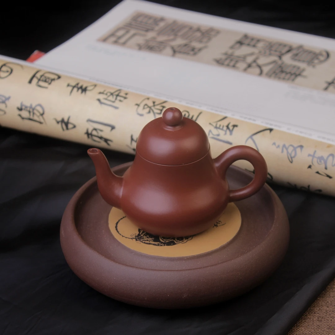 【思婷】泡茶潮州原矿朱泥小容量全工手拉壶茶壶茶具手拉壶潮州