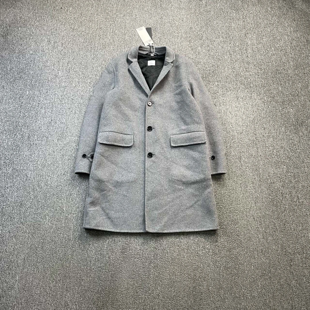 Burberry 巴宝莉 灰色羊毛大衣 46码/95新/公价13500/无配件 bc90