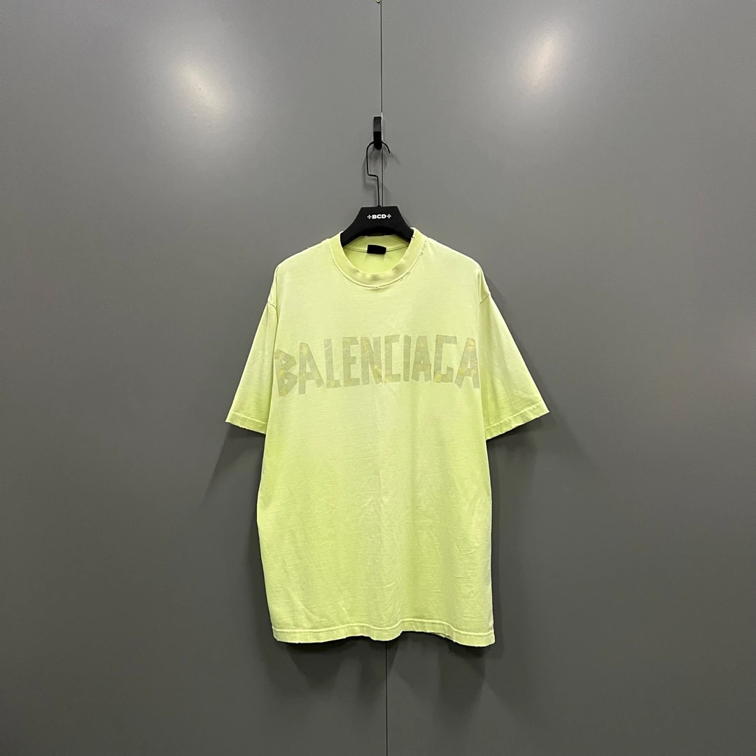 Balenciaga 巴黎世家 胶带logo印花短袖 S码/95新/公价7200/无配