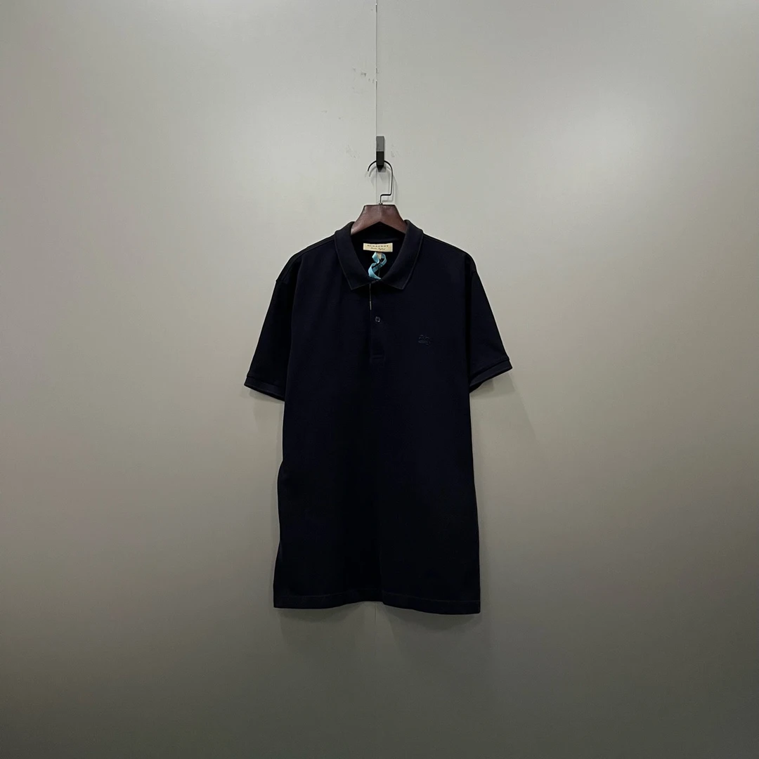 Burberry 巴宝莉 藏青色骑士logo刺绣polo衫 L码/95新/公价5000/