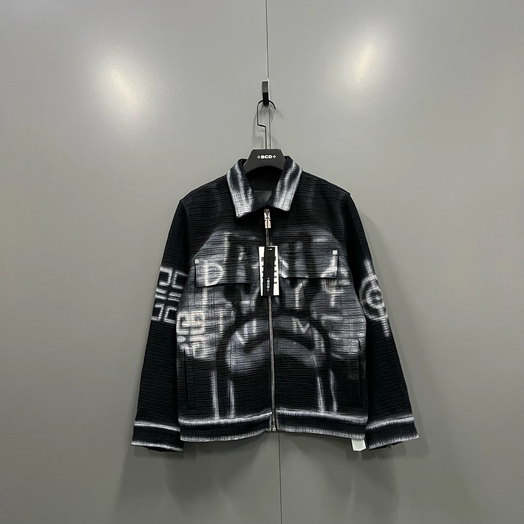 Givenchy 纪梵希 × Chito 联名款 涂鸦狗头暗纹满印牛仔夹克 S码/