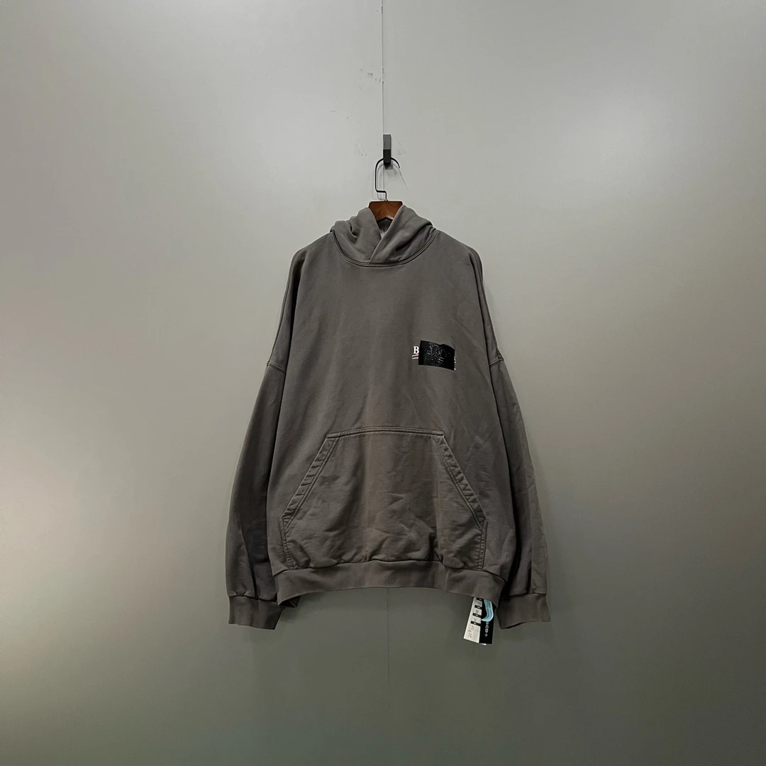 Balenciaga 巴黎世家 胶带logo帽衫 1码/98新/公价10500/无配件