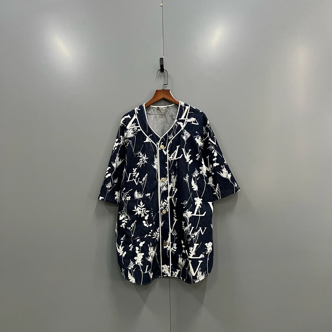 【XH】Louis Vuitton lv 麦穗logo印花棒球衬衫 XXL码/95新/公价
