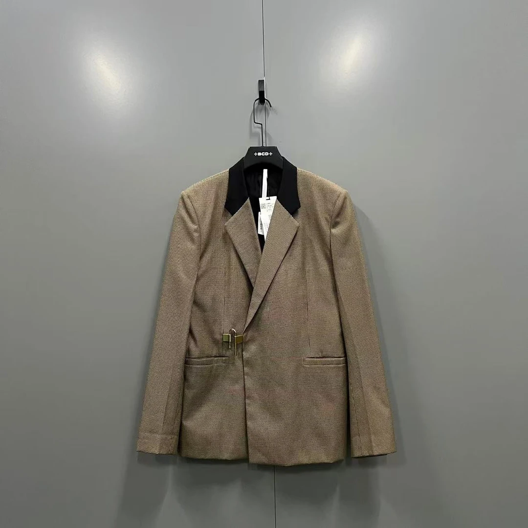 Givenchy 纪梵希 千鸟格锁扣西服 52码/98新/公价22000/