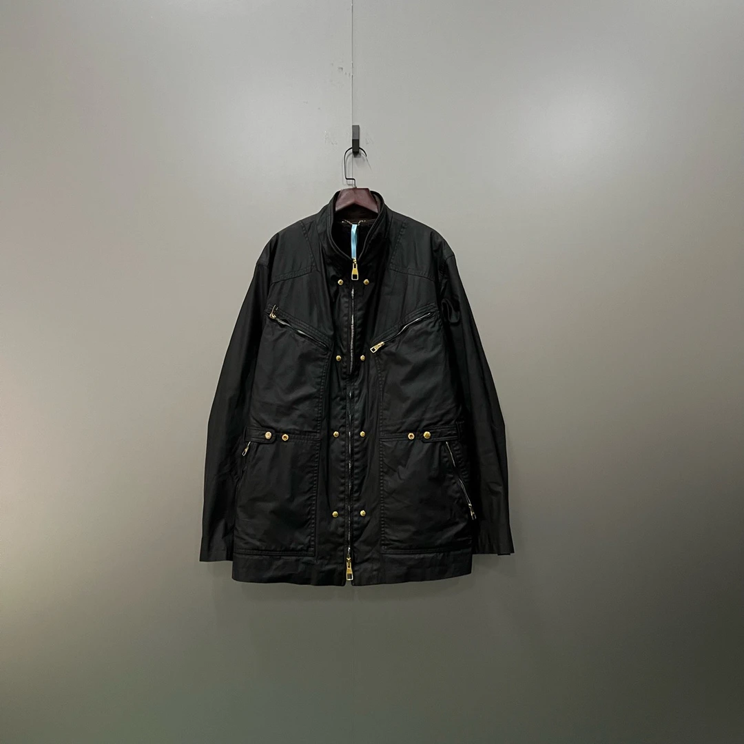 Louis Vuitton lv 黑色多口袋拉链夹克 52码/95新/公价25000/无配