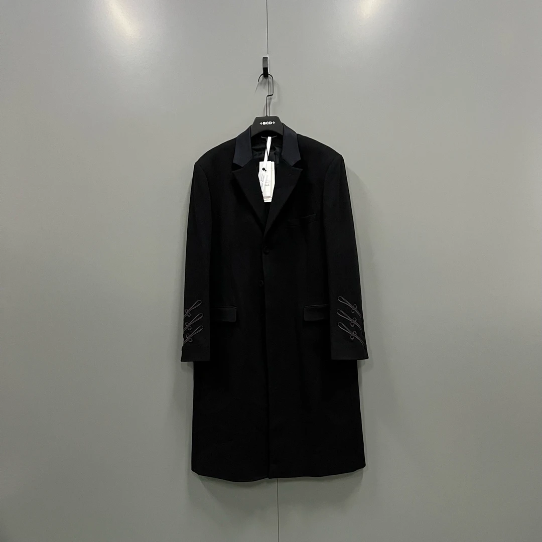 Dior 迪奥 黑色长款羊毛西装大衣 48码/全新/公价35000