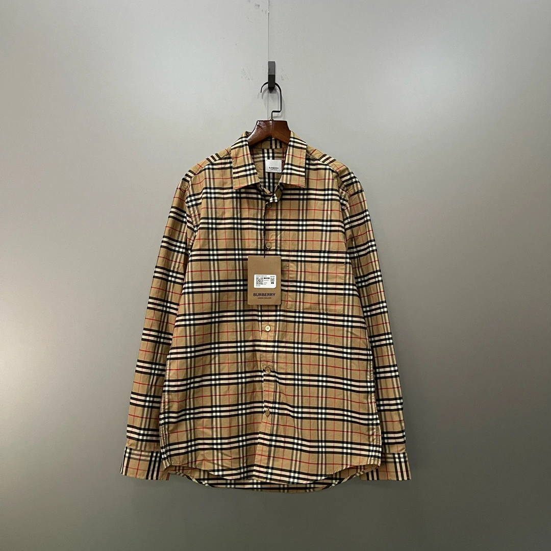 Burberry 巴宝莉 格纹衬衫 L码/全新/公价5000/吊牌 ly101412
