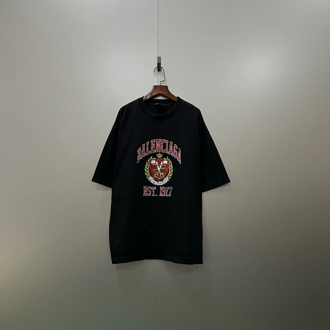 Balenciaga 巴黎世家 皇冠麦穗剪刀印花短袖 S码/95新/公价4400/