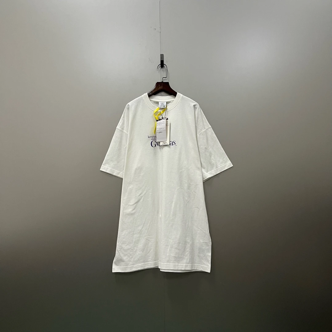 Vetements 维特萌 白色标语印花logo短袖 S码/全新/公价2720/吊牌