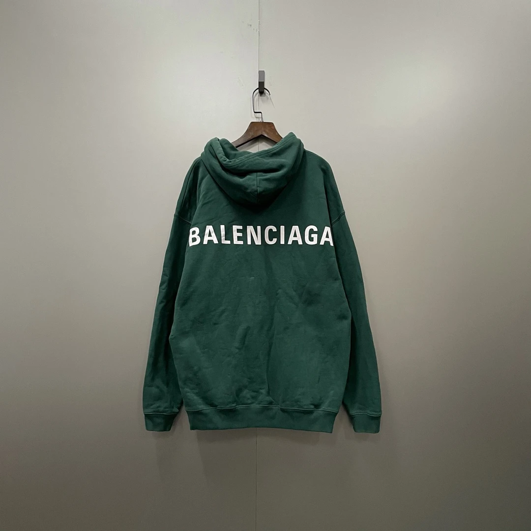 Balenciaga 巴黎世家 背后logo印花帽衫 S码/98新/公价7500/无配