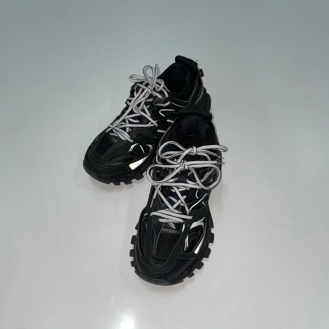 Balenciaga 巴黎世家 Track 黑色反光老爹鞋 42码/95新/