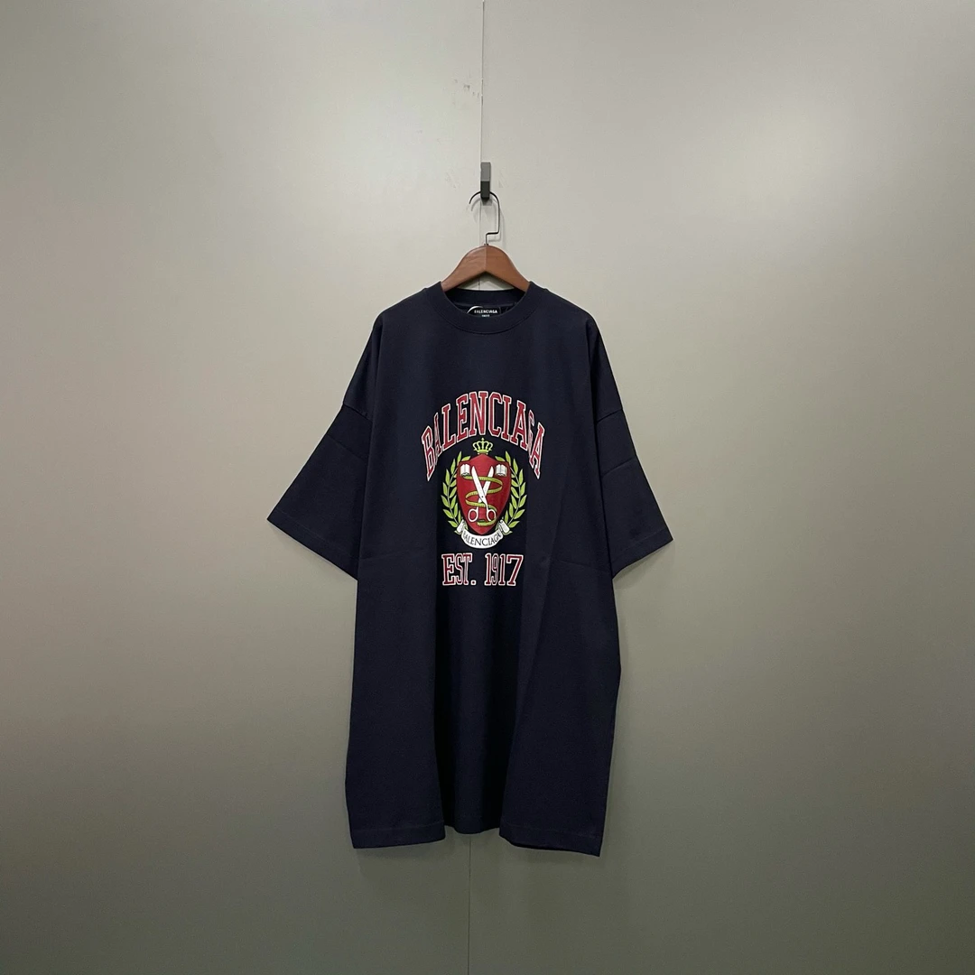Balenciaga 巴黎世家 麦穗剪刀logo印花短袖 4码/全新/公价4400/