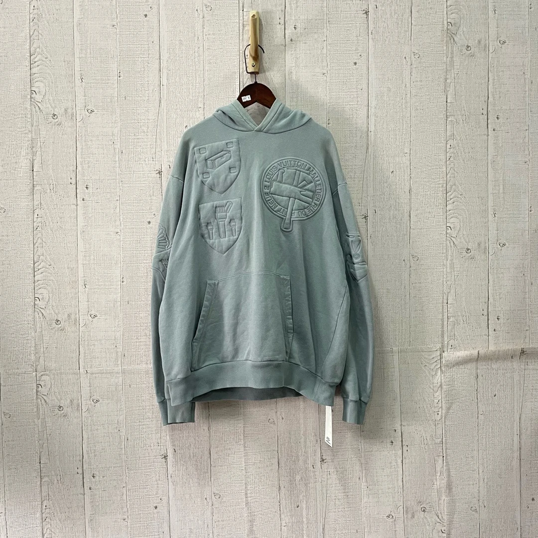 Louis Vuitton LV 浮纹帽衫 L码/95新/公价8000