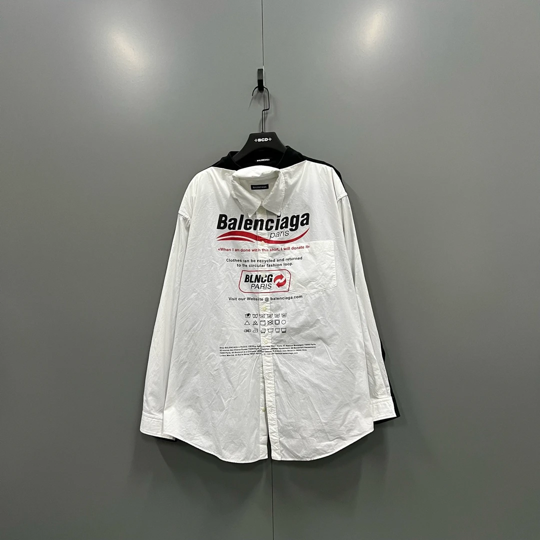 【XP】Balenciaga 巴黎世家 假两件衬衫 M码/98新/公价11200/无配件