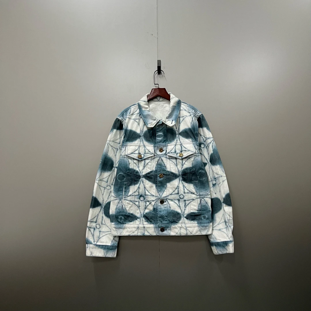 Louis Vuitton lv 三花扎染牛仔夹克 46码/98新/公价20300/