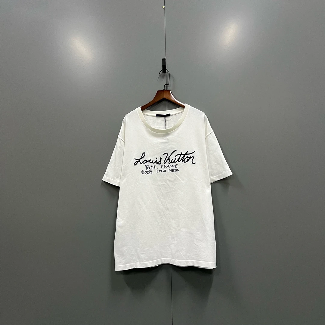 Louis Vuitton lv 特色刺绣logo短袖 XL码/95新/毒6939/