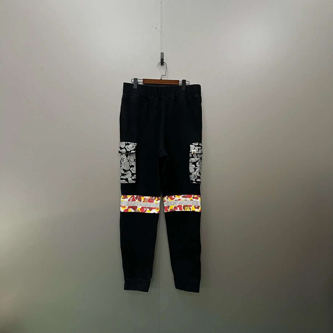 Bape 猿人拼接休闲裤 XL码/95新/公价2399/无配件 fg20126