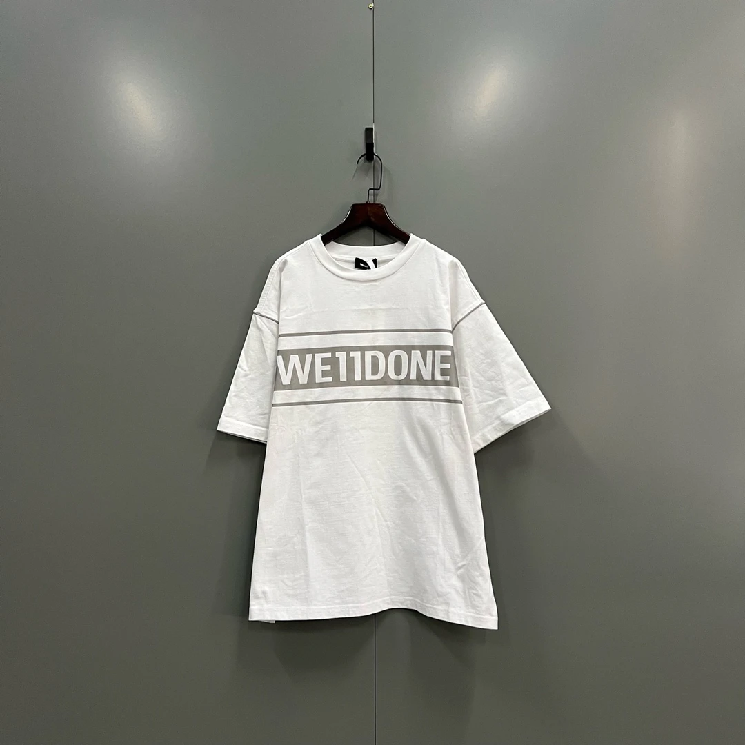 WE11DONE 经典镭射反光logo短袖 S码/全新/公价2310/吊牌 bc00095