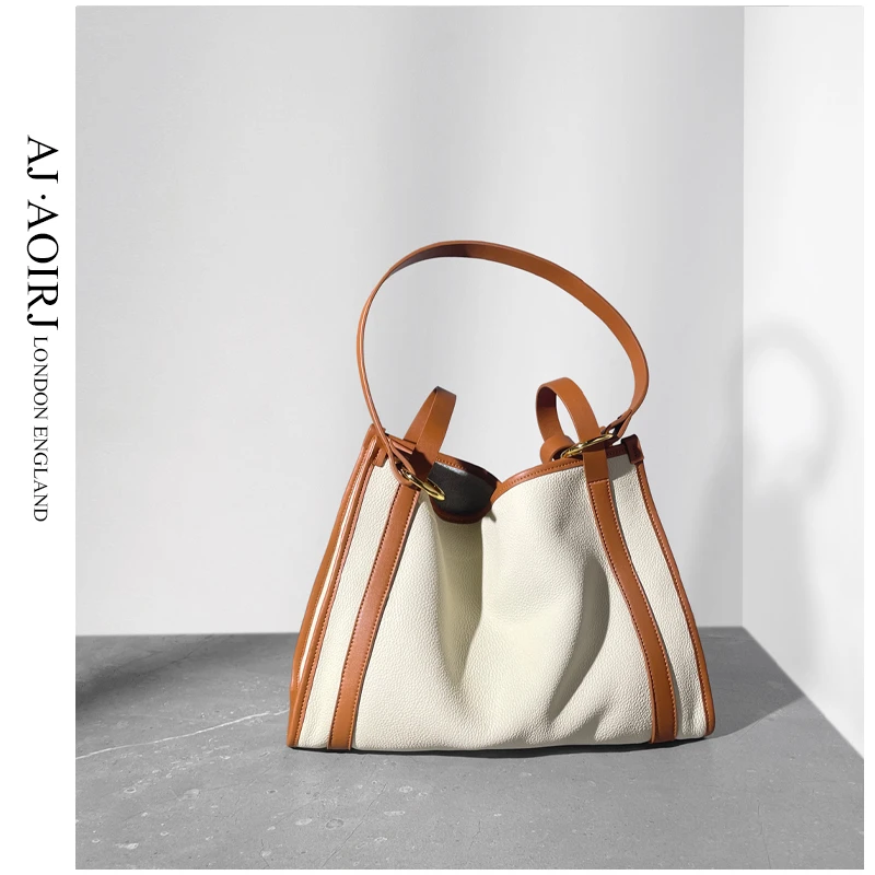 【英国AJ AOIRJ】 小众设计腋下托特包斜挎单肩包可放13寸电脑