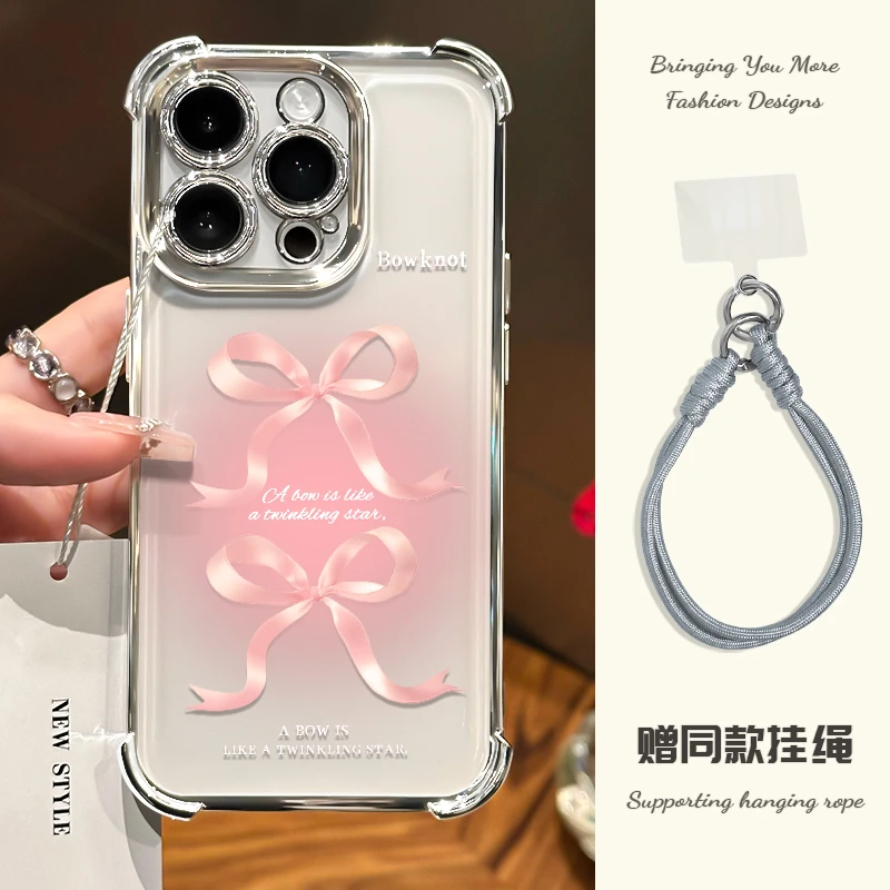 适用于苹果13华为OPPO小米VIVO高颜值简约电镀大四角手机壳AI0008