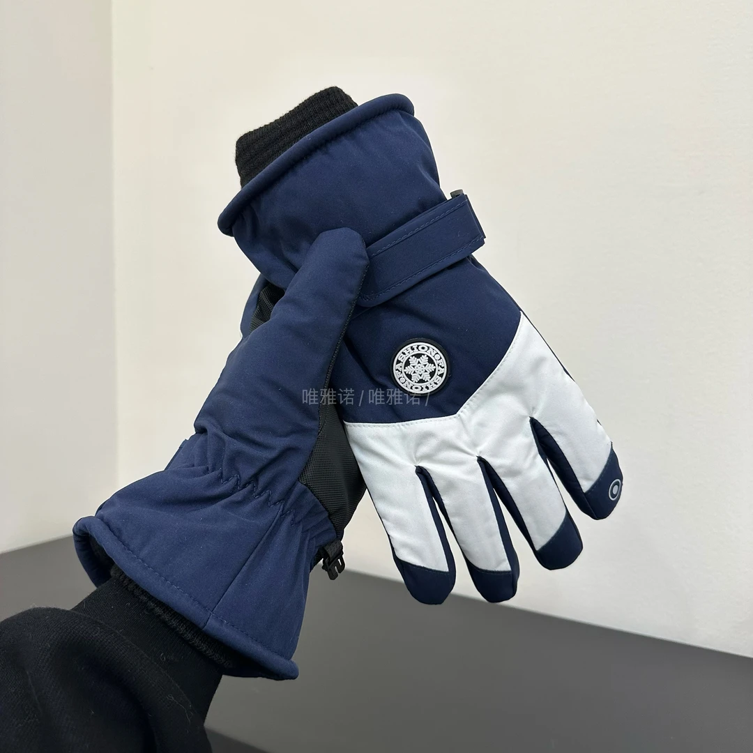 男女冬季保暖加绒防风防寒防水可触屏情侣手套百搭加绒加厚手套