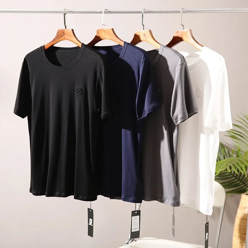 夏季新款情侣款百搭纯色圆领短袖T恤 CB-0400（2l）