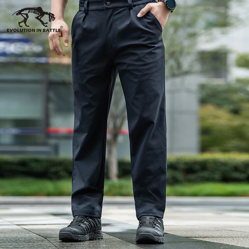 猛虎营舒适微弹商务休闲裤男裤子正装抗皱免烫软壳西裤男秋冬男士