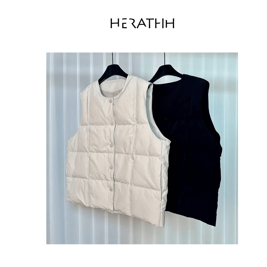 HERA'经典不过时款奶奶服羽绒背心（男女可穿）