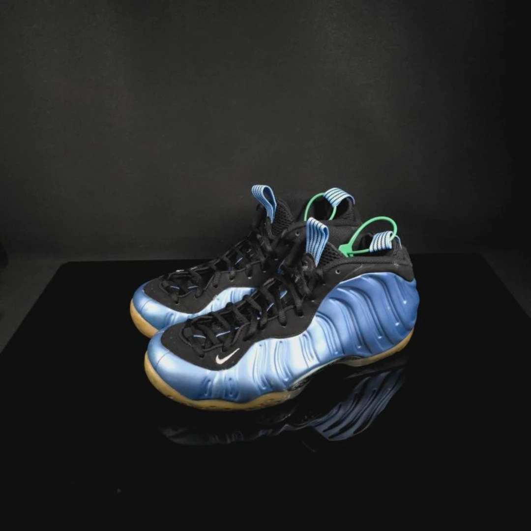 42.5码 二手 Nike Foamposite One 北卡蓝 314996-402 (A071)