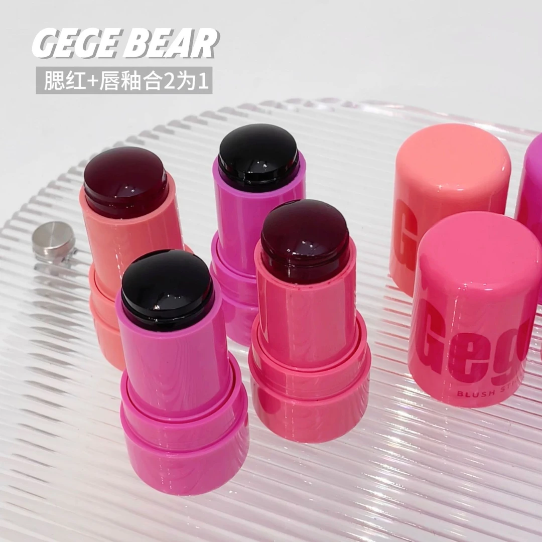 【达人甄选】Gege bear戈戈小熊唇颊两用腮红棒显色自然哑光素颜
