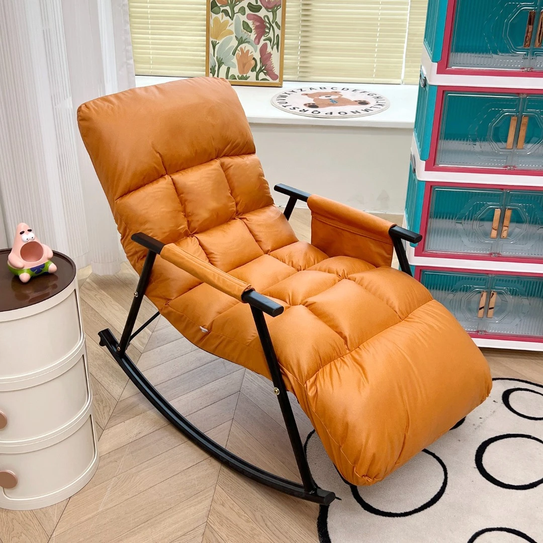 北欧轻奢阳台躺椅卧室懒人摇椅