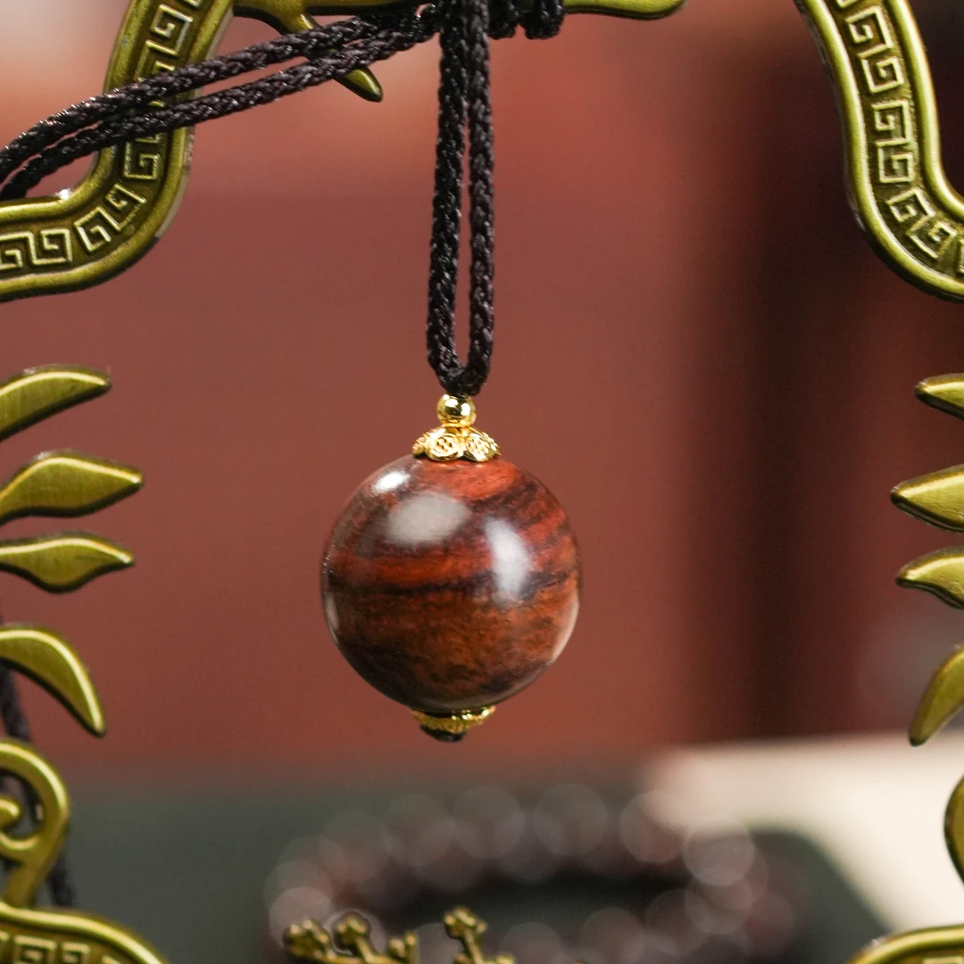 【限量福利】天然海南黄花梨20mm单珠吊坠（一物一图 多样性发货）