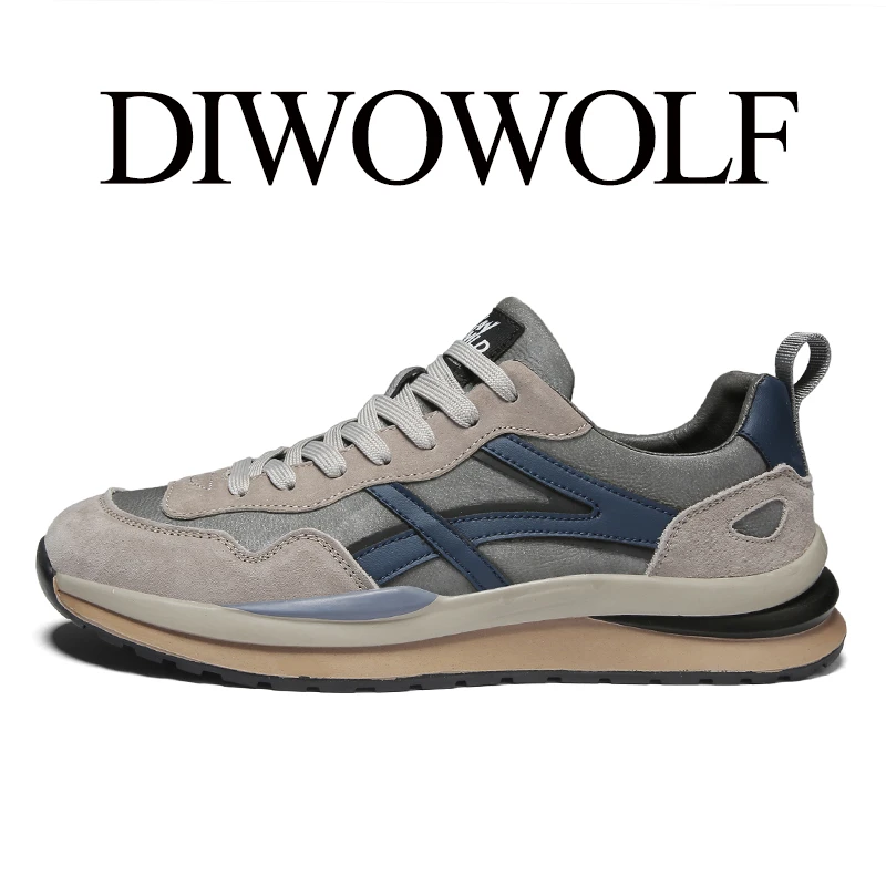 【DIWOWOLF】四季潮流男士低帮轻奢舒适时尚软底跑步运动鞋
