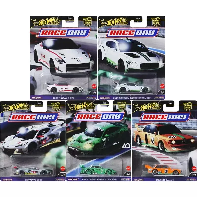 风火轮HOTWHEELS汽车文化赛道日套装FPY86保时捷宝马宾利合金车模