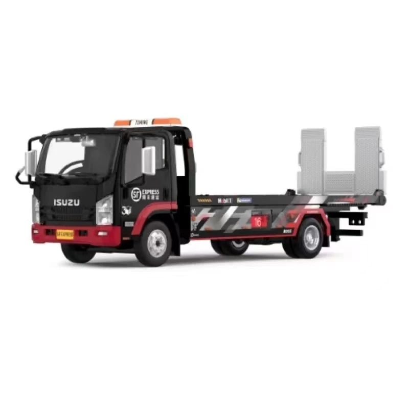 TINY 微影 1:64 五十鈴 顺丰速运平板拖车 汽车模型玩具