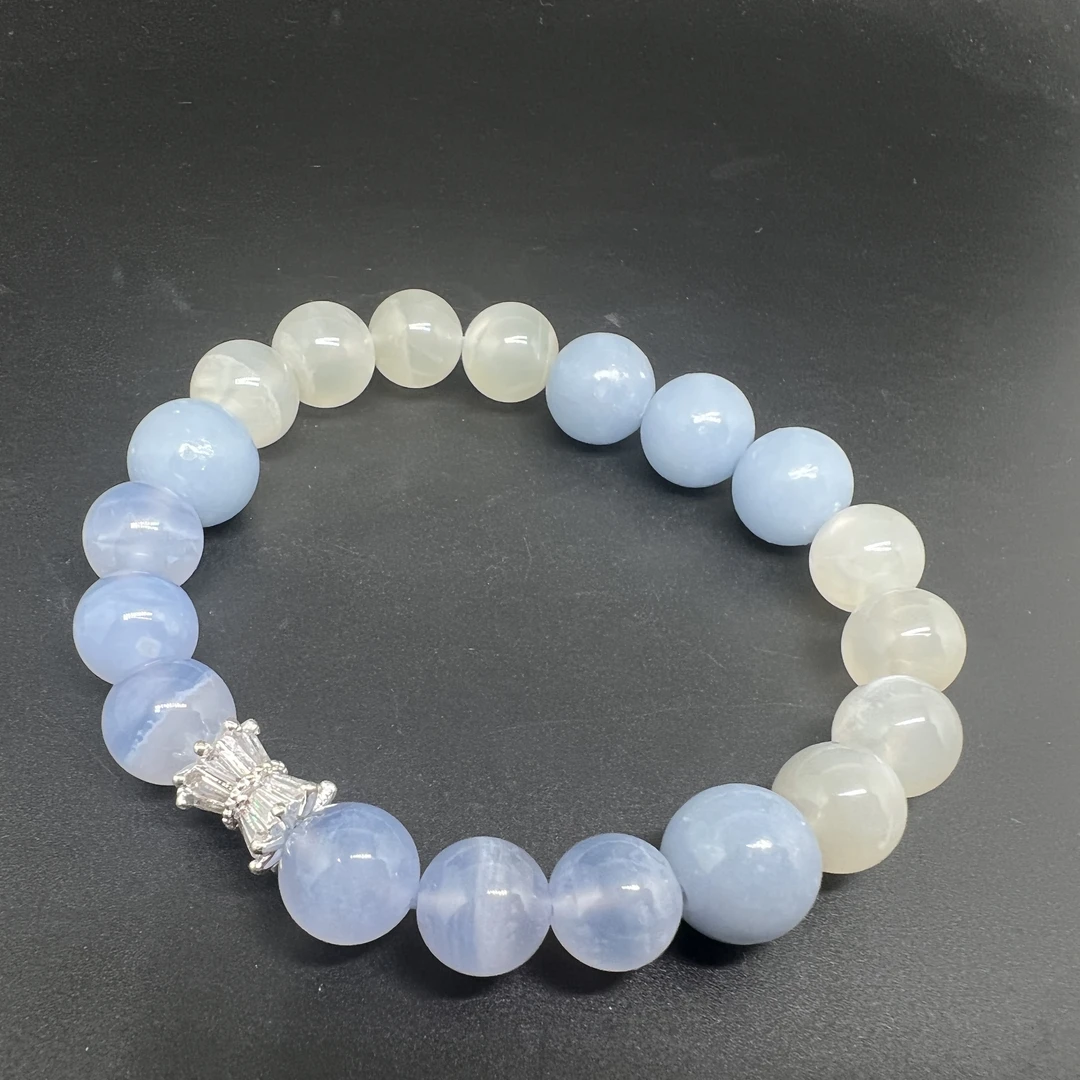 合金手链 启光原创 | 麦克天使来信疗愈喉轮蓝色勇敢表达守护力