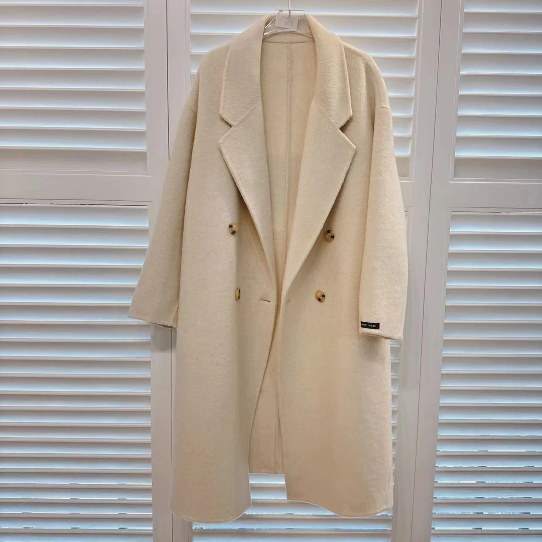 1847新款气质款大衣时尚百搭休闲女士宽松设计师中长款秋冬韩版