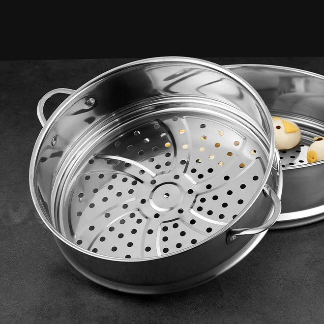 蒸饭神器不锈钢蒸屉竹制不锈钢边小笼包早茶餐厅蒸笼馒头蒸锅笼屉