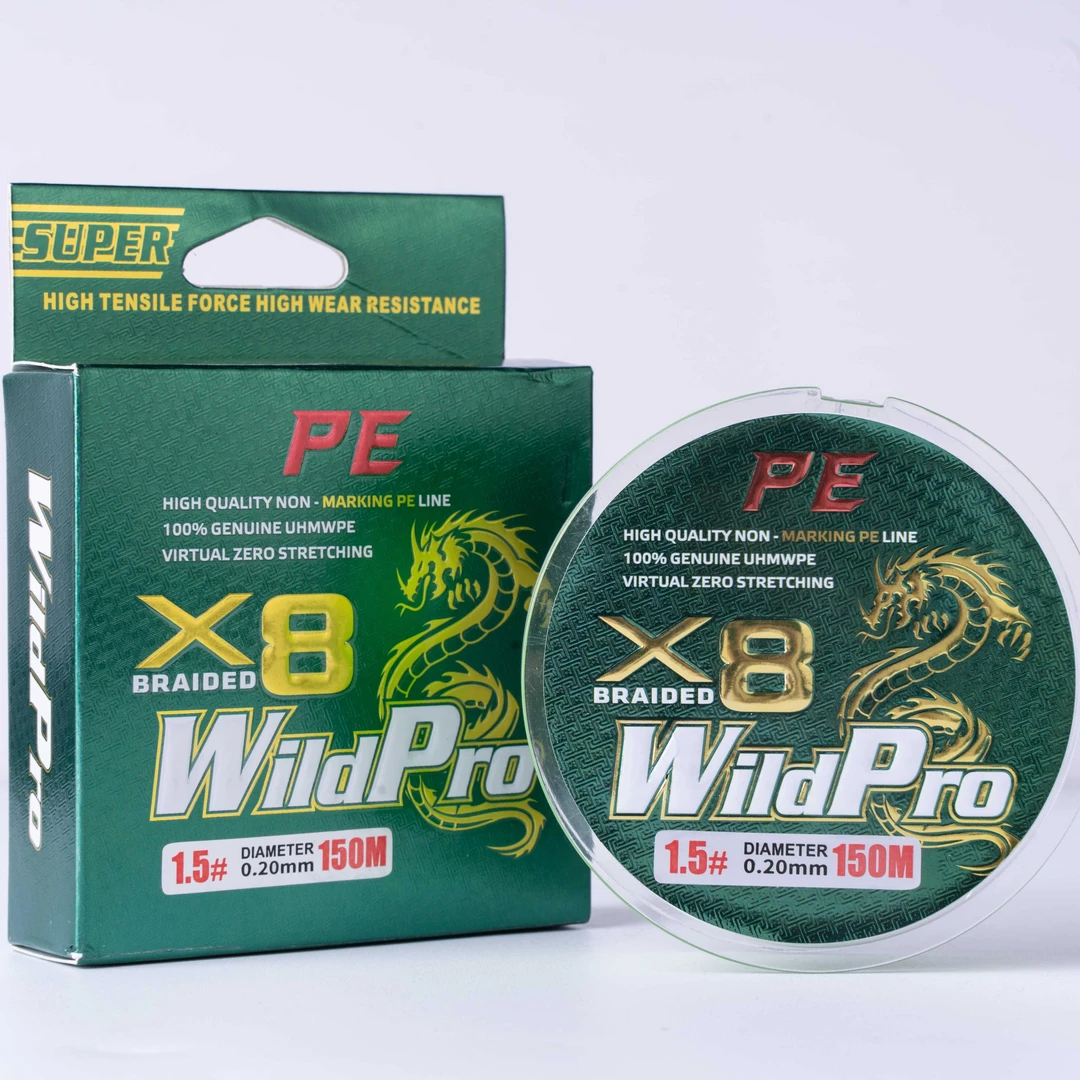 wildproX8PE线0.6路亚八编不脱色鱼线150m主线子线海钓鱼线大拉力